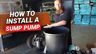 How to Install Crawl Space Sump Pump  Sump Pump for Crawl Space DIY [upl. by Nennek130]