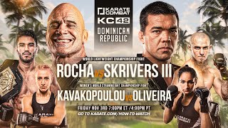 Karate Combat 42 LIVE EVENT with Lyoto Machida amp Bas Rutten [upl. by Sel]