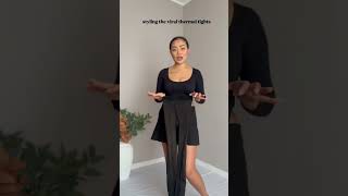 ✨Styling the viral thermal tights from Calzedonia✨ winter hack fashion shopping outfitinspo [upl. by Abbie]