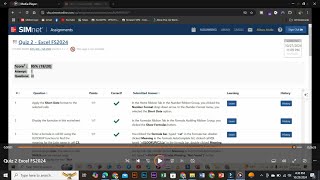 Quiz 2 Excel FS2024  SImnet Excel Ch 2 Quiz  Quiz 4  Access FS2024  SIMNET Exam and Assignment [upl. by Annayt504]