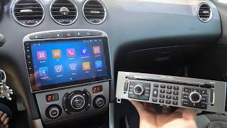 9” Inch Android Car Stereo System In Peugeot 308 [upl. by Idner]