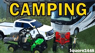 Farming Simulator 17  Camping With 2017 Ford Gator Yamaha amp Mobile Home [upl. by Ardnuhs]