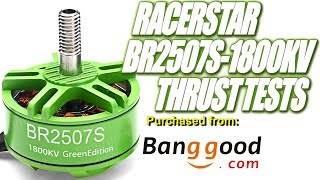 RacerStar BR2507S1800KV Big LowBudget Motor from Banggood [upl. by Cece852]