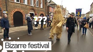 Annual Straw Bear Festival Takes Places in Whittlesea [upl. by Stefa]