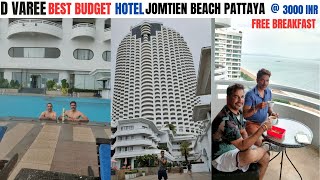 D Varee Jomtien Beach Pattaya Best Budget Hotel under 3000 INR free Breakfast Best place to Stay [upl. by Recneps]