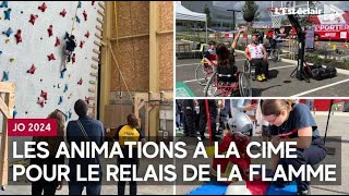 Les animations pour le relais de la flamme des JO 2024 à la Cime à Troyes dans lAube [upl. by Jamel]