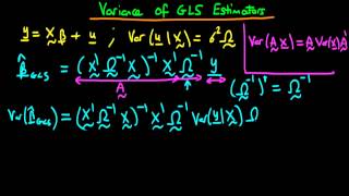 The variance of GLS estimators [upl. by Yelhsa]