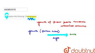 Explain the following  Chemotropism  CLASS 10  CONTROL AND COORDINATION  BIOLOGY  Doubtnut [upl. by Ssalguod190]