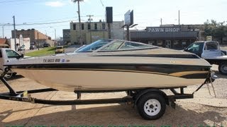 1997 CROWNLINE 182 BOWRIDER SKI BOAT USED FOR SALE SEE WWWSUNSETMILANCOM [upl. by Trix]