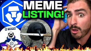 NEW Crow With Knife Exchange Listing CRO Coin News Top Cronos Meme Coins MOVING [upl. by Ymassej]