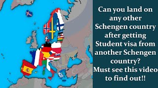 Can one land in another Schengen country with a visa from other First port of entry in Schengen [upl. by Dracir973]