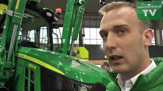 Najchętniej kupowany ciągnik John Deere 6120M i największy 8 RX na Polagra Premiery 2020 [upl. by Obmar]