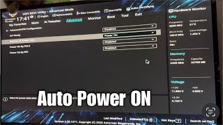 How To Auto Power On Asus X570 Plus Motherboard [upl. by Ahtebat]