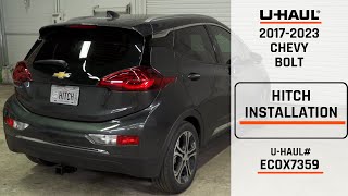 20172023 Chevy Bolt EV  UHaul Trailer Hitch Installation  ECOX7359 [upl. by Milissa]