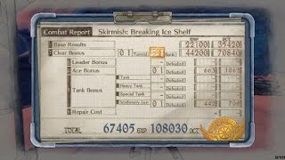 Valkyria Chronicles 4  Skirmish 9 Breaking the Ice Shelf A Rank 1 Turn Ace [upl. by Llahsram102]