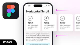 HORIZONTAL SCROLL in Figma Tutorial [upl. by Firehs]