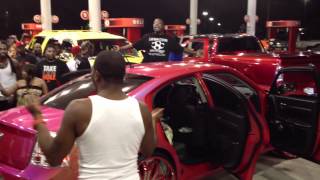 carshow custom shut the gas station down after stuntfest 2012 [upl. by Gneh]