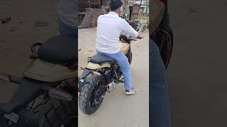 NEW ROYAL ENFIELD GUERRILLA 450 RODE REVIEW viralvideo ytshorts shortsviral shortvideos viral [upl. by Euqirne]