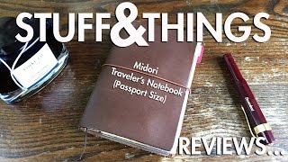 Review Midori Travelers Notebook Passport Size [upl. by Yedoc]