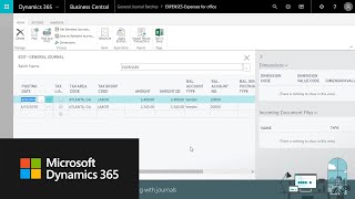 How to work with journals in Dynamics 365 Business Central [upl. by Naujahs]