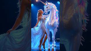 A Woman Fuses with A Unicorn on AGT americagottalent agt magic talent shorts [upl. by Nawtna]