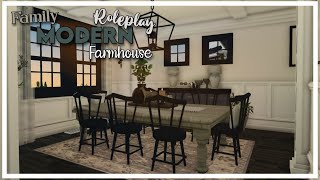 ROBLOX Bloxburg Family Roleplay Modern Farmhouse Speedbuild  Part Five  17 Million [upl. by Leseil]