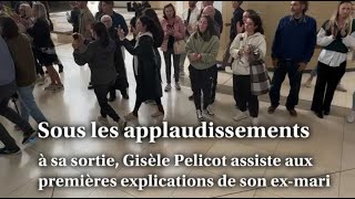 Gisèle Pelicot sort sous les applaudissements à la mijournée [upl. by Chi]