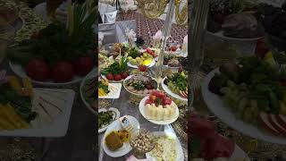 Kishi boshiga 145 Ming sum evaziga stol usti Va 2 xil ovqati food buffet buffetcatering buffet [upl. by Ylelhsa834]