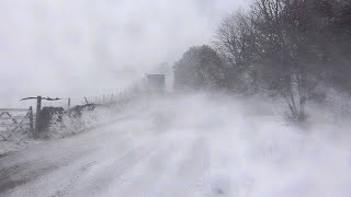 UK Snow Event  Wales and Pennine snowfall March 9 2023 [upl. by Ahsetan524]