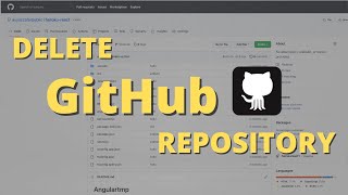 How to delete GitHub repository 2022 [upl. by Morette]