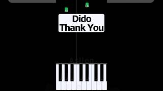 Dido  Thank You  Piano Tutorial [upl. by Ellemaj]