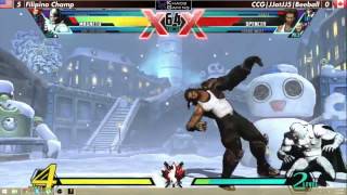 UMVC3 Filipino Champ vs Bee FT15 money match 4k [upl. by Ahserak]