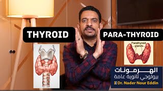 الغدد الدرقية و الغدد جارات الدرقية Thyroid amp Parathyroid glands biology hormones ثانويةعامة [upl. by Trometer]