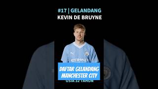 Daftar Gelandang Top Manchester City 2023 manchestercity premierleague kevindebruyne philfoden [upl. by Nnyliram]