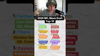 NFL Mock Draft Top10 Picks nfldraft giants jets raiders [upl. by Llerud]