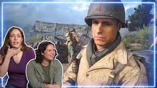 Female Marines REACT to Omaha Beach from Call of Duty WWII  Experts React [upl. by Ulane]