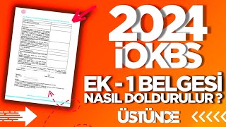 BURSLULUK SINAVI 2024 EK1 BELGESİ NASIL DOLDURULUR  İOKBS 2024 BURSLULUK SINAVI bursluluksınavı [upl. by Tsuda]