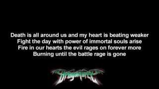 DragonForce  Storming The Burning Fields  Lyrics on screen  HD [upl. by Leacim]