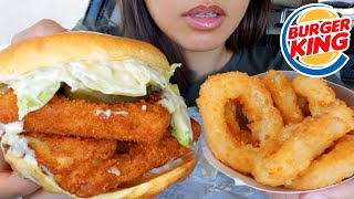 ASMR EATING BURGER KING DOUBLE BIG FISH SANDWICH RANCH CHEESE CAR MUKBANG Real Sound 먹방 TWILIGHT [upl. by Veradi]