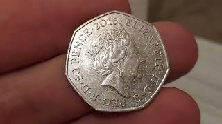 2016 50P COIN FIND FROM WORK CHECK YOUR CHANGE [upl. by Thorfinn]