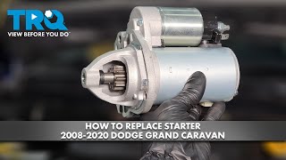 How to Replace Starter 20082020 Dodge Grand Caravan [upl. by Ettenotna138]