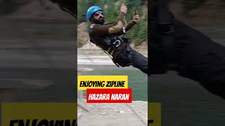 Enjoying Zipline adventure in naran hazara [upl. by Anatsirhc77]