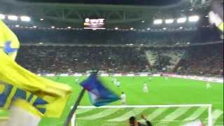 JUVE 21 lazio lesultanza della Curva Sud dopo la magia di Del Pieromp4 [upl. by Aneekas]