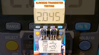 How to Test NJW0302G PNP Transistor 💯 [upl. by Eyram41]