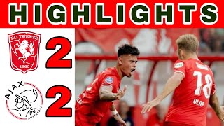 Twente vs Ajax Highlight and Goals Eredivisie  FC Twente vs Ajax Amsterdam [upl. by Sokin]