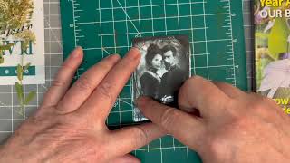 Make Faux Tintype with Recycled Yoghurt Lids [upl. by Lhary145]