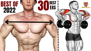 30 BEST SHOULDERS WORKOUT WITH BARBELL DUMBELLS AND CABLE [upl. by Ainotal]