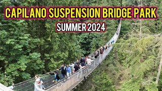 Exploring Capilano Suspension Bridge Park North Vancouver BC  Canada [upl. by Turnheim522]