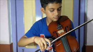 Ay tobe sohochori in violin Aniruddha Rudra [upl. by Cirek931]