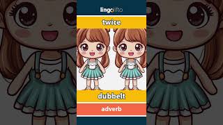 🇬🇧🇸🇪 twice  dubbelt  vocabulary builder  learn English  låt oss lära oss engelska [upl. by Medrek]